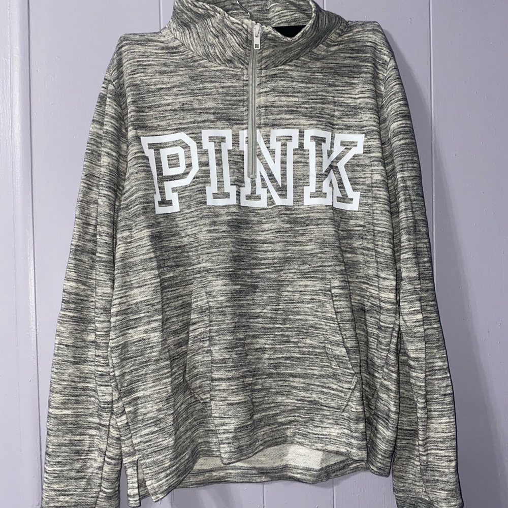 Pink VS half zip up pullover